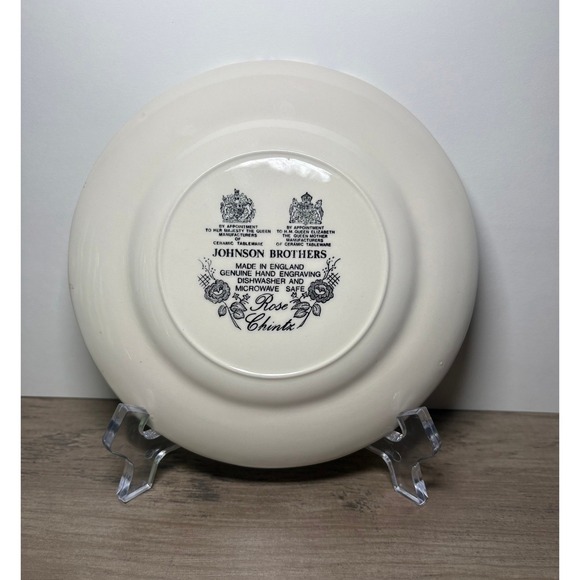 Johnson Brothers Rose Chintz Vintage Bread & Butter Plates Set of 4 - Picture 4 of 5